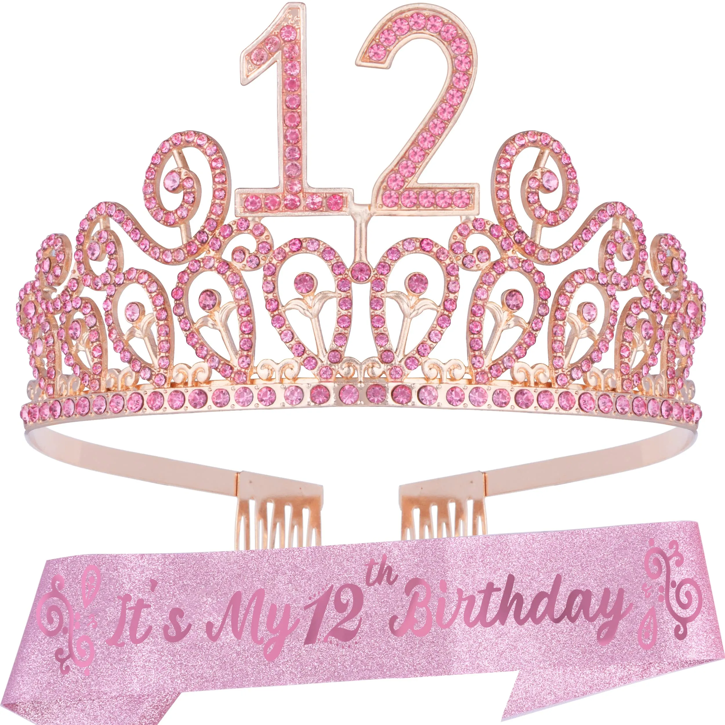 12th Birthday, 12th Birthday Decorations for Girls, 12th Birthday Tiara,12th Birthday