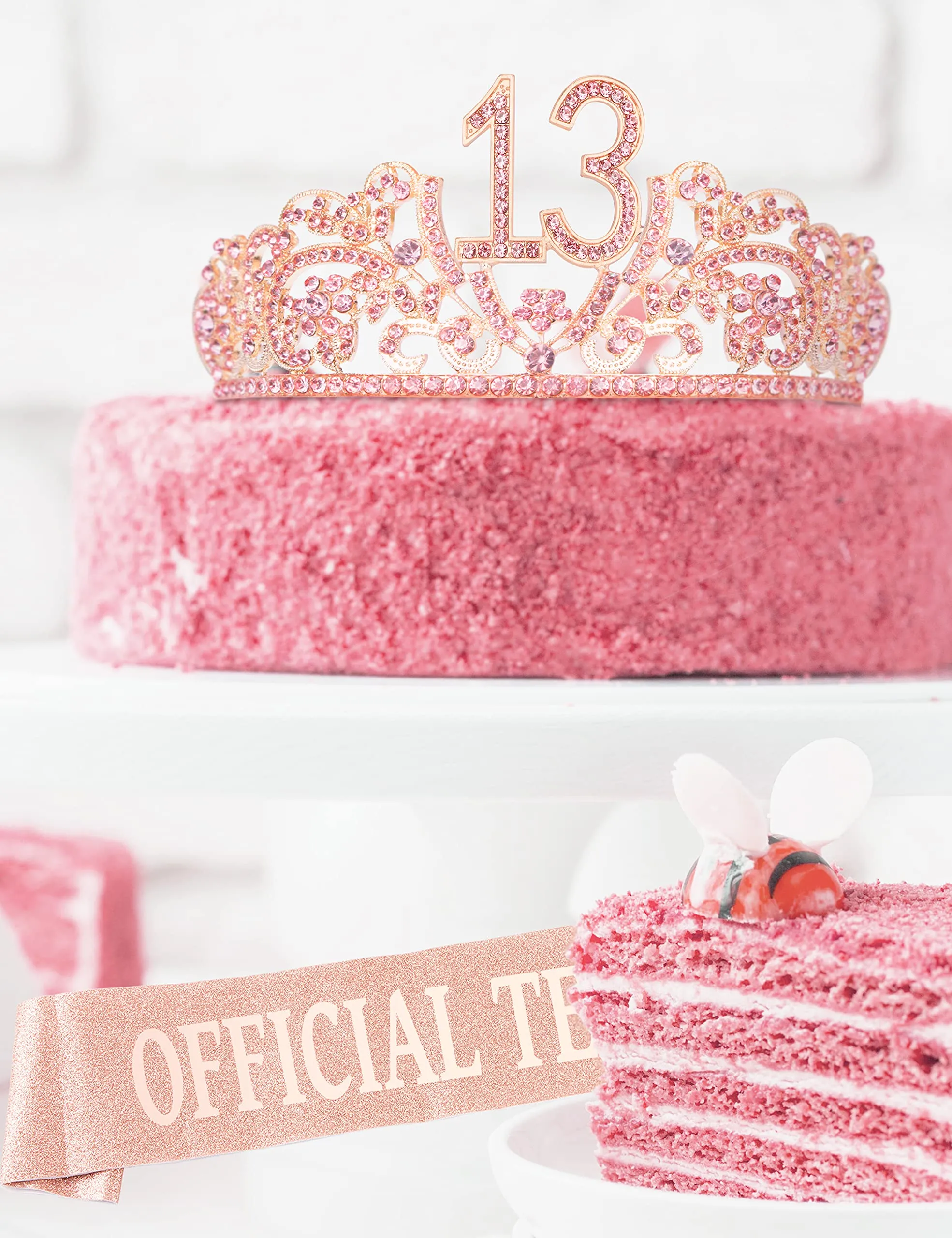 13th Birthday Gifts for Girls, 13th Birthday Tiara and Sash, 13th Birthday Decorations