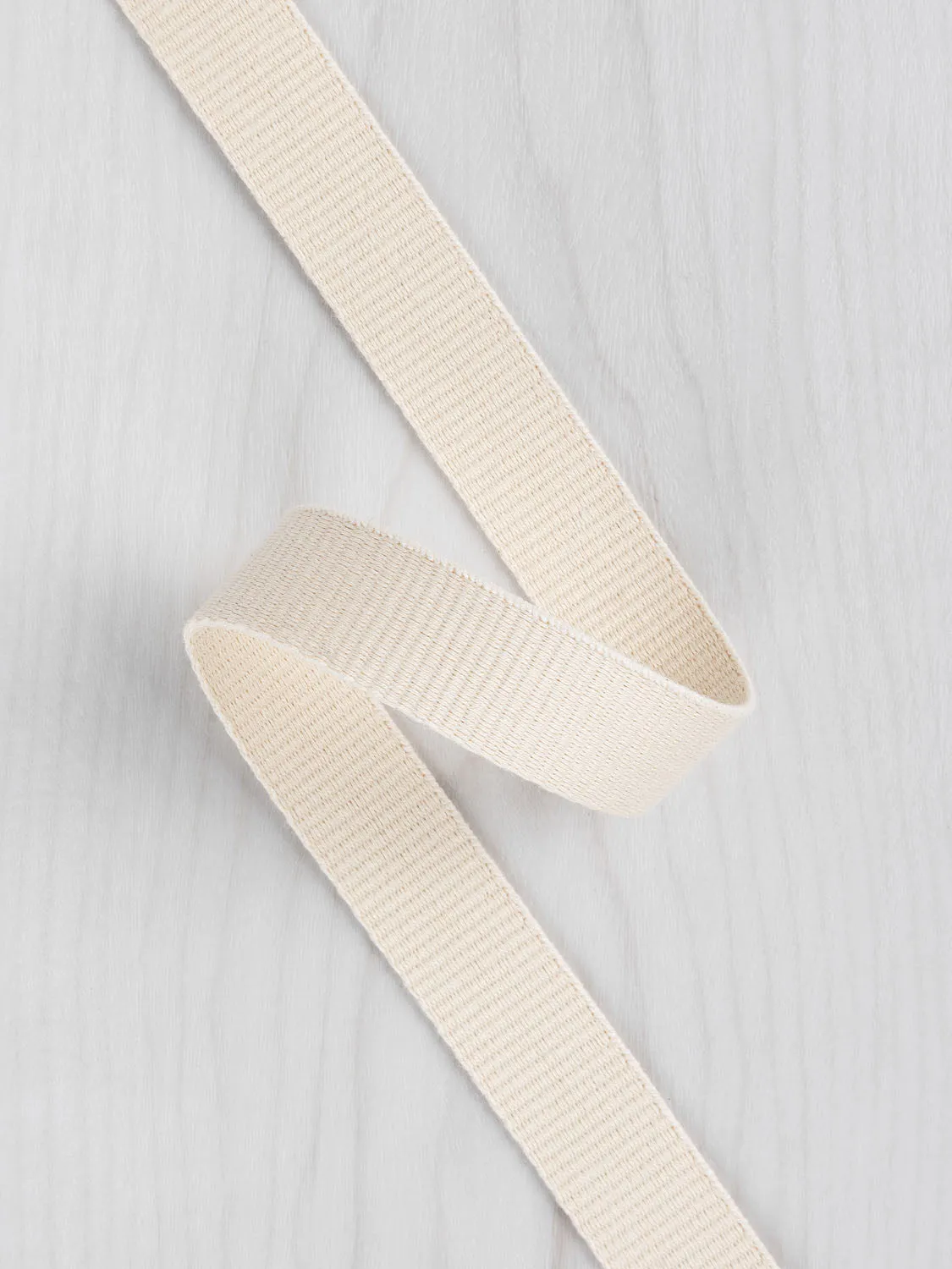 1" Cotton Webbing Strapping - Natural