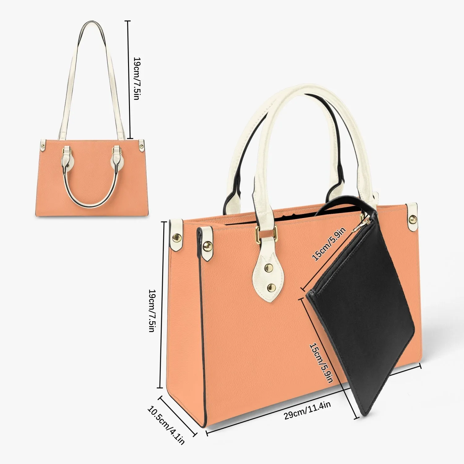 876. Tote Bag - Long Strap and Inner Bag