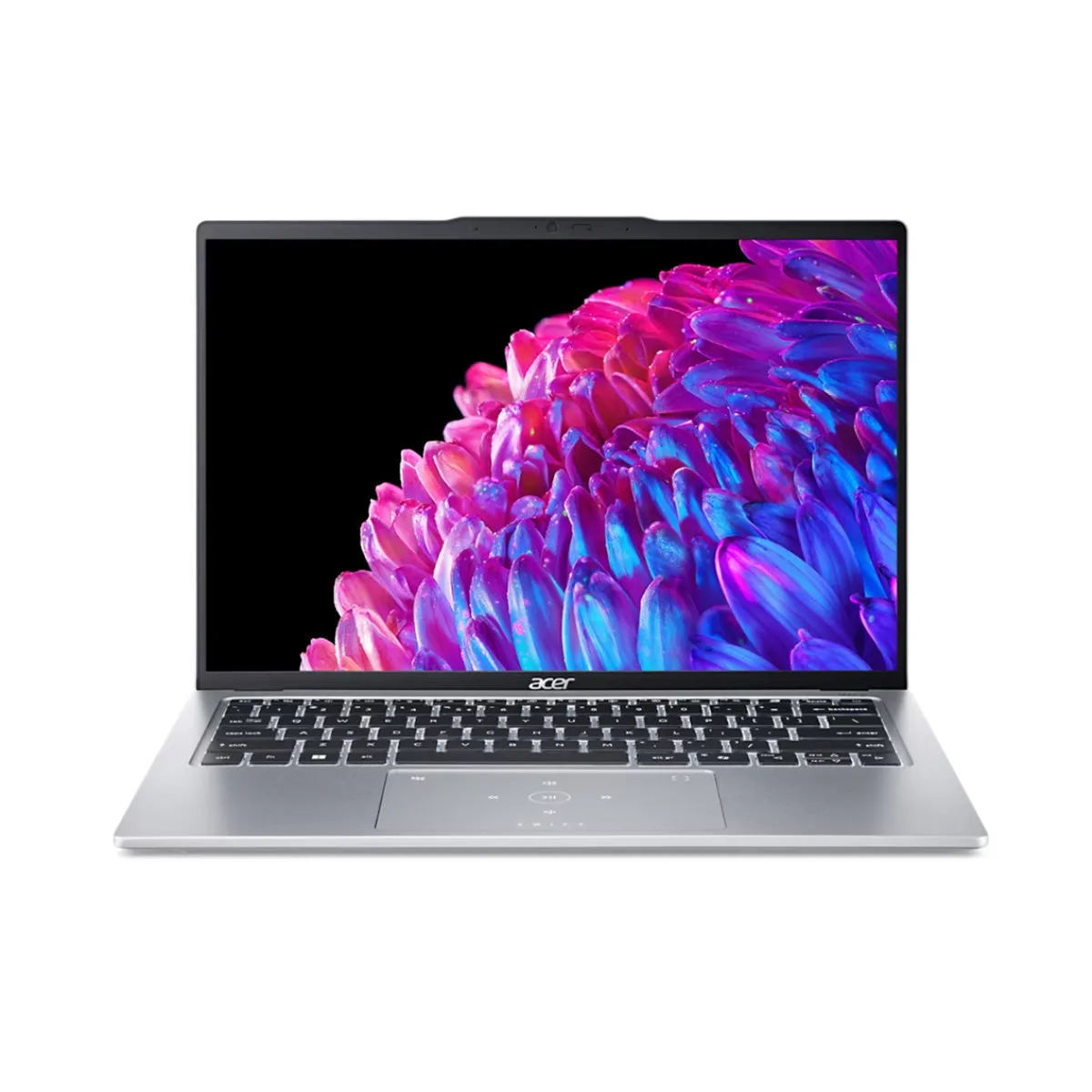 Acer Swift Go 14 SFG14-73-529P Laptop (Pure Silver) | 14" OLED WQXGA  (2880x1800) | Ultra 5 125H | 16GB RAM | 512GB SSD | Intel Arc Graphics | Windows 11 Home | MS Office Home & Student 2021 | Acer Entry Run Rate Backpack E-1620-P