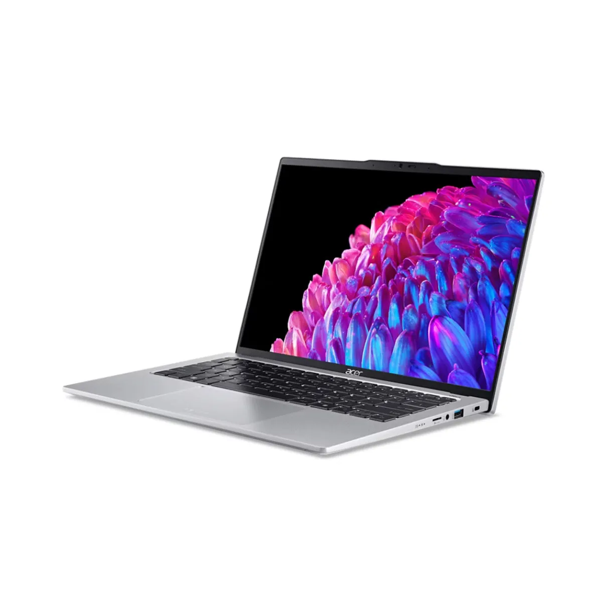 Acer Swift Go 14 SFG14-73-529P Laptop (Pure Silver) | 14" OLED WQXGA  (2880x1800) | Ultra 5 125H | 16GB RAM | 512GB SSD | Intel Arc Graphics | Windows 11 Home | MS Office Home & Student 2021 | Acer Entry Run Rate Backpack E-1620-P