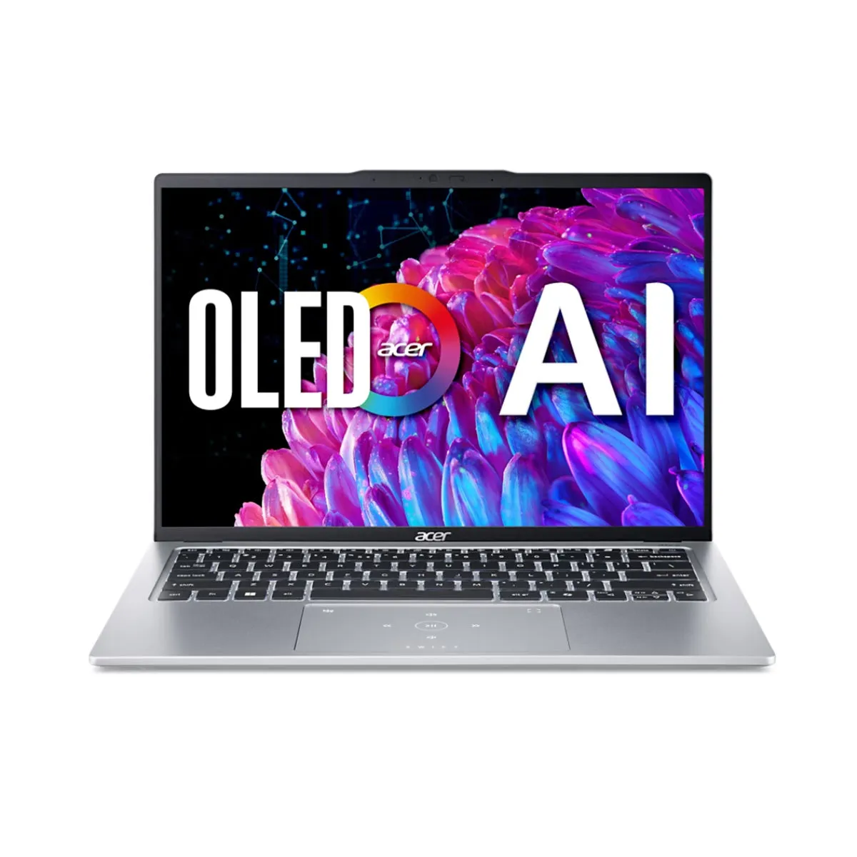 Acer Swift Go 14 SFG14-73-529P Laptop (Pure Silver) | 14" OLED WQXGA  (2880x1800) | Ultra 5 125H | 16GB RAM | 512GB SSD | Intel Arc Graphics | Windows 11 Home | MS Office Home & Student 2021 | Acer Entry Run Rate Backpack E-1620-P