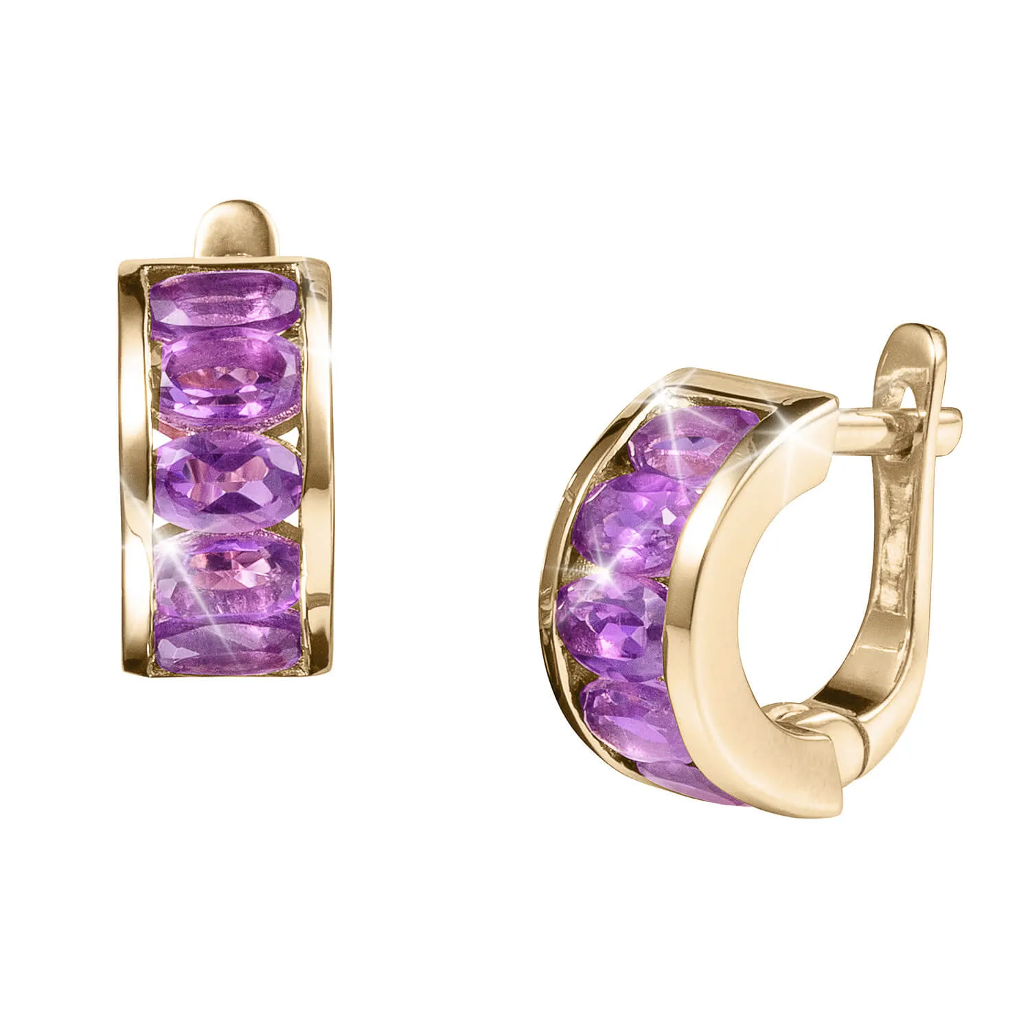 Amethyst Rainstorm Earrings