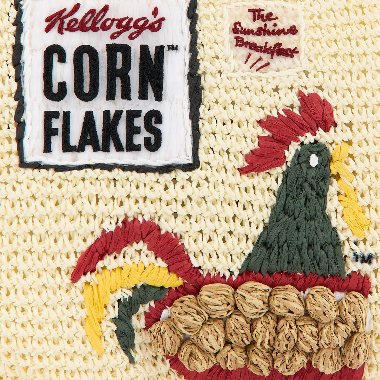 Anya Brands Corn Flakes Raffia Mini Tote