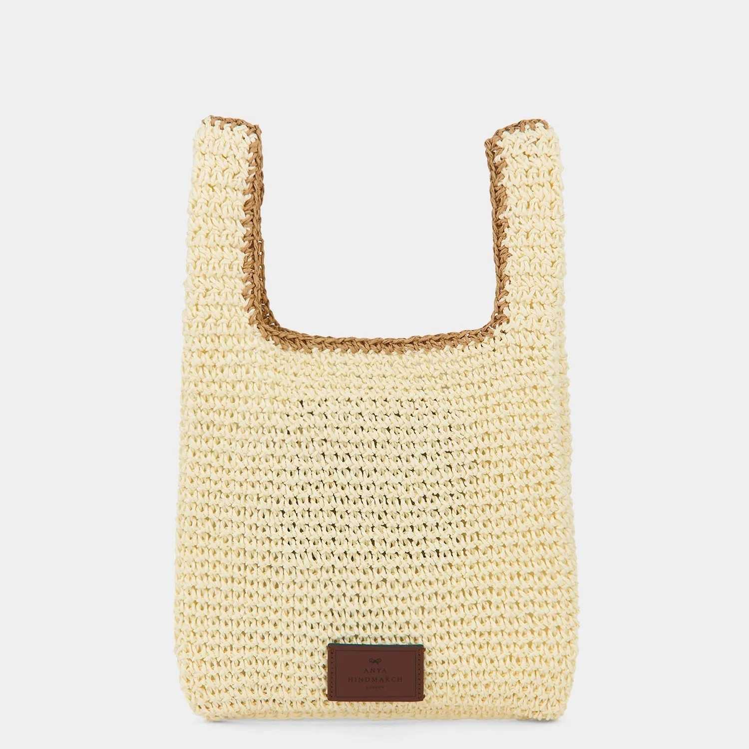 Anya Brands Corn Flakes Raffia Mini Tote