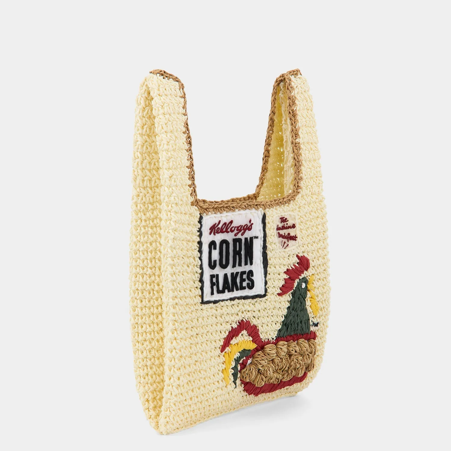 Anya Brands Corn Flakes Raffia Mini Tote