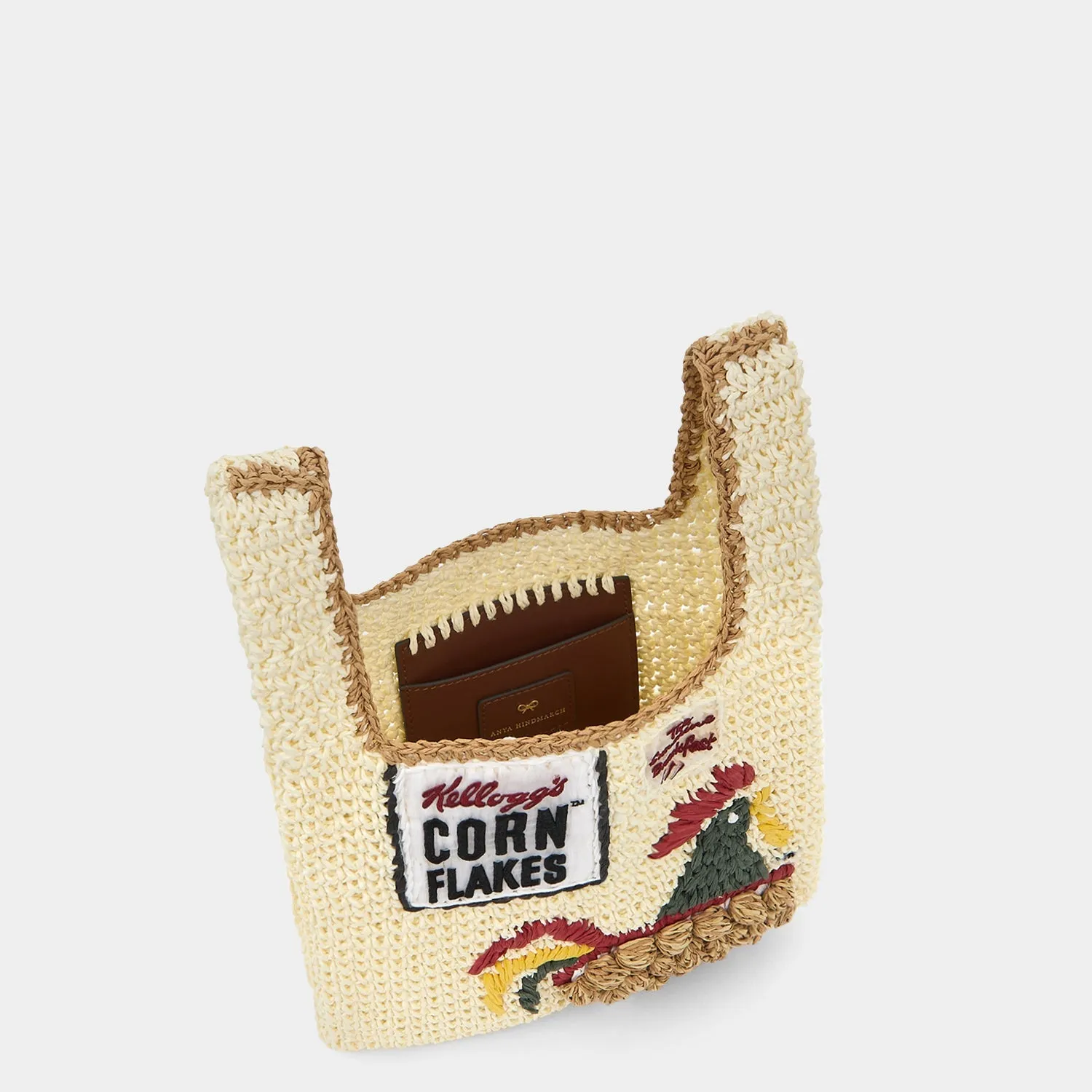 Anya Brands Corn Flakes Raffia Mini Tote