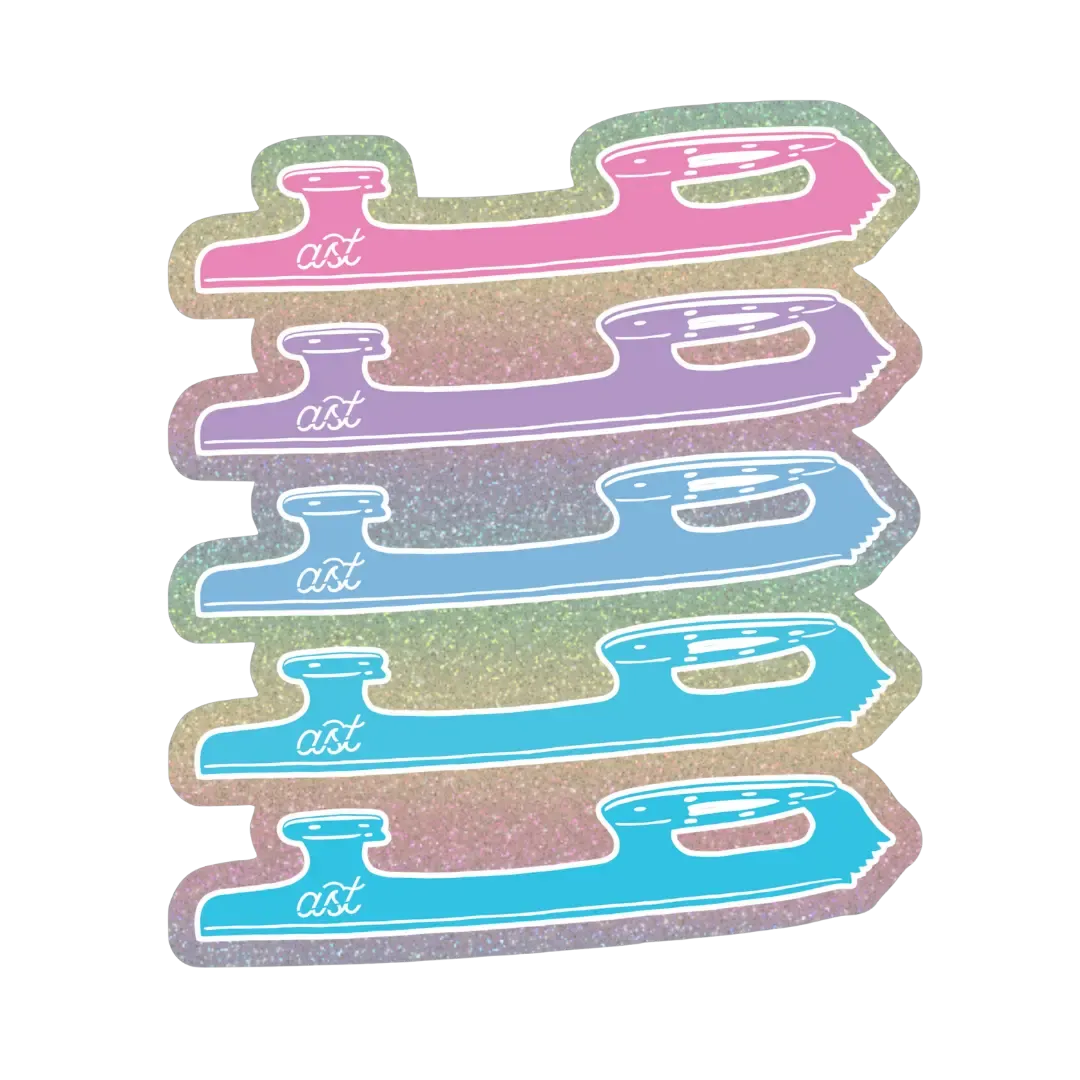 AST Blade Glitter Sticker