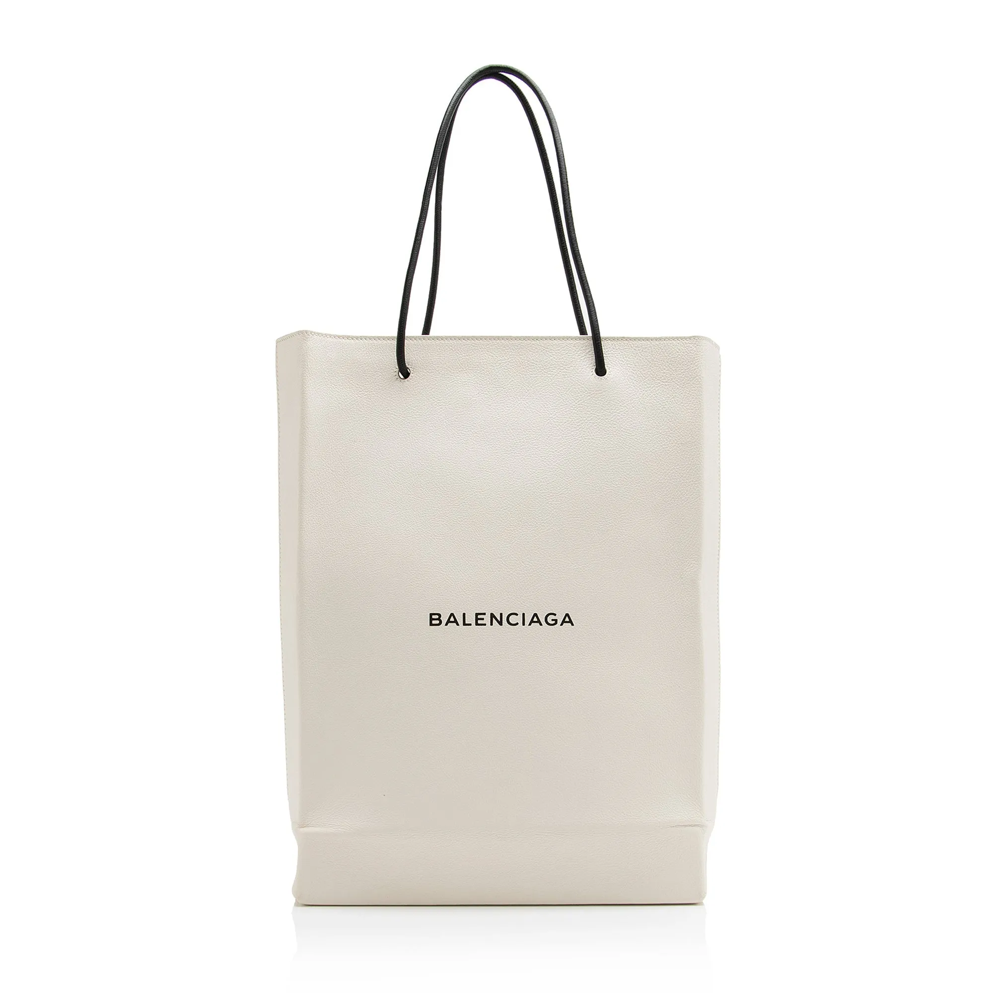 Balenciaga Calfskin Logo Medium N/S Shopper Tote