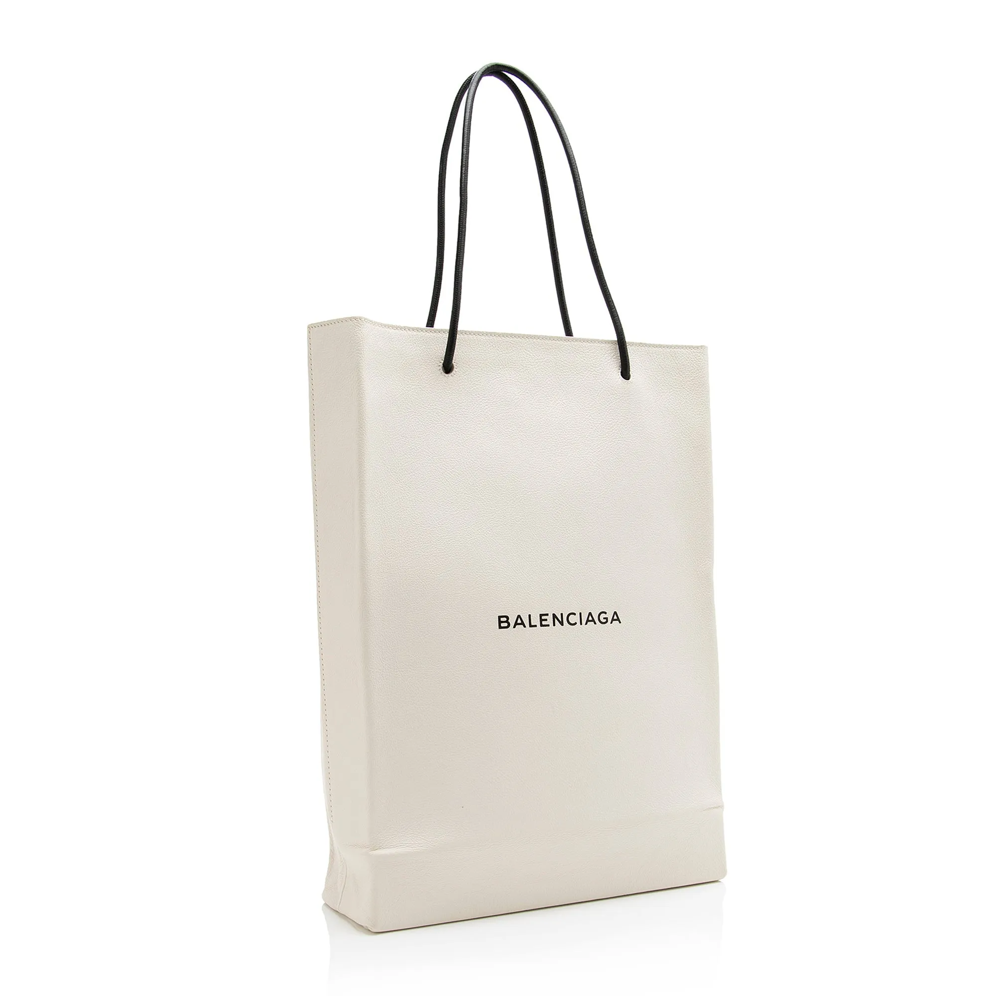 Balenciaga Calfskin Logo Medium N/S Shopper Tote