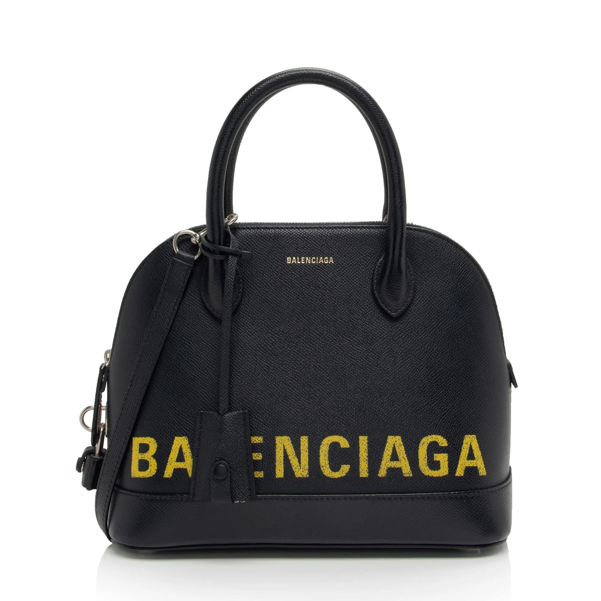 Balenciaga Grained Calfskin Ville Small Top Handle Bag