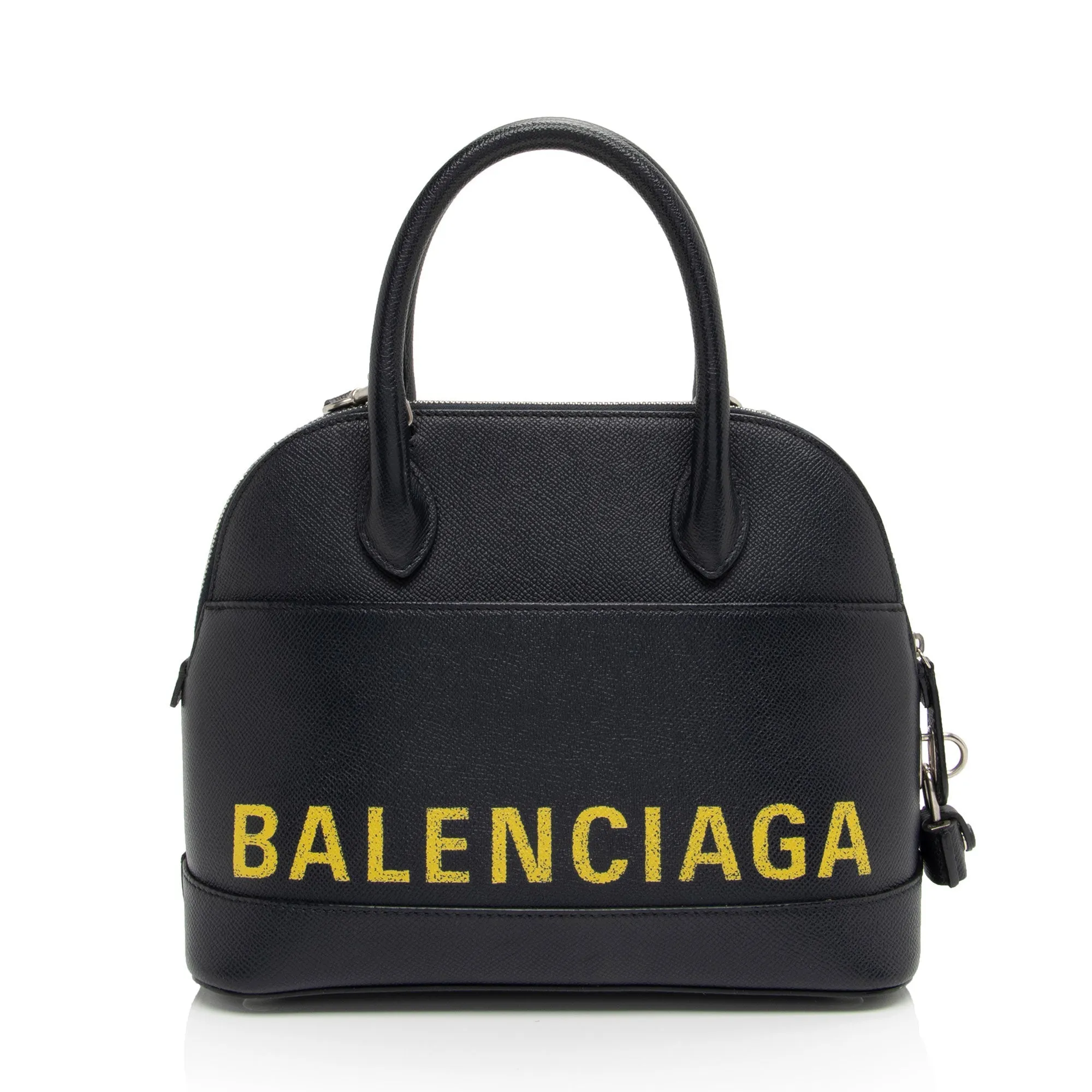 Balenciaga Grained Calfskin Ville Small Top Handle Bag