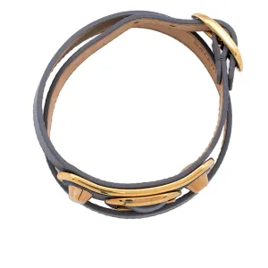 Balenciaga Lambskin Giant Wrap Double Tour Bracelet - Size S - FINAL SALE