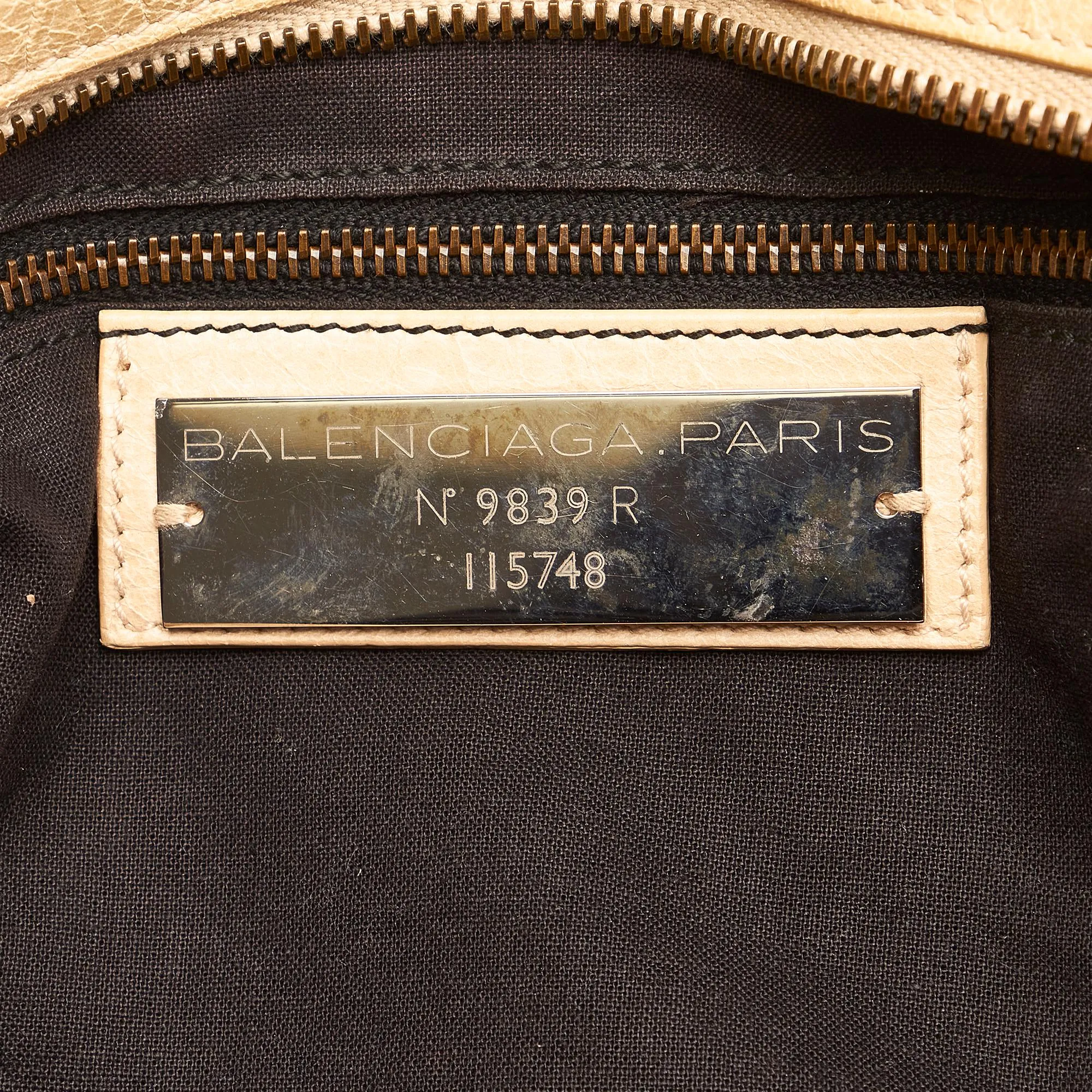 Balenciaga Motocross Classic City Lambskin Leather Satchel