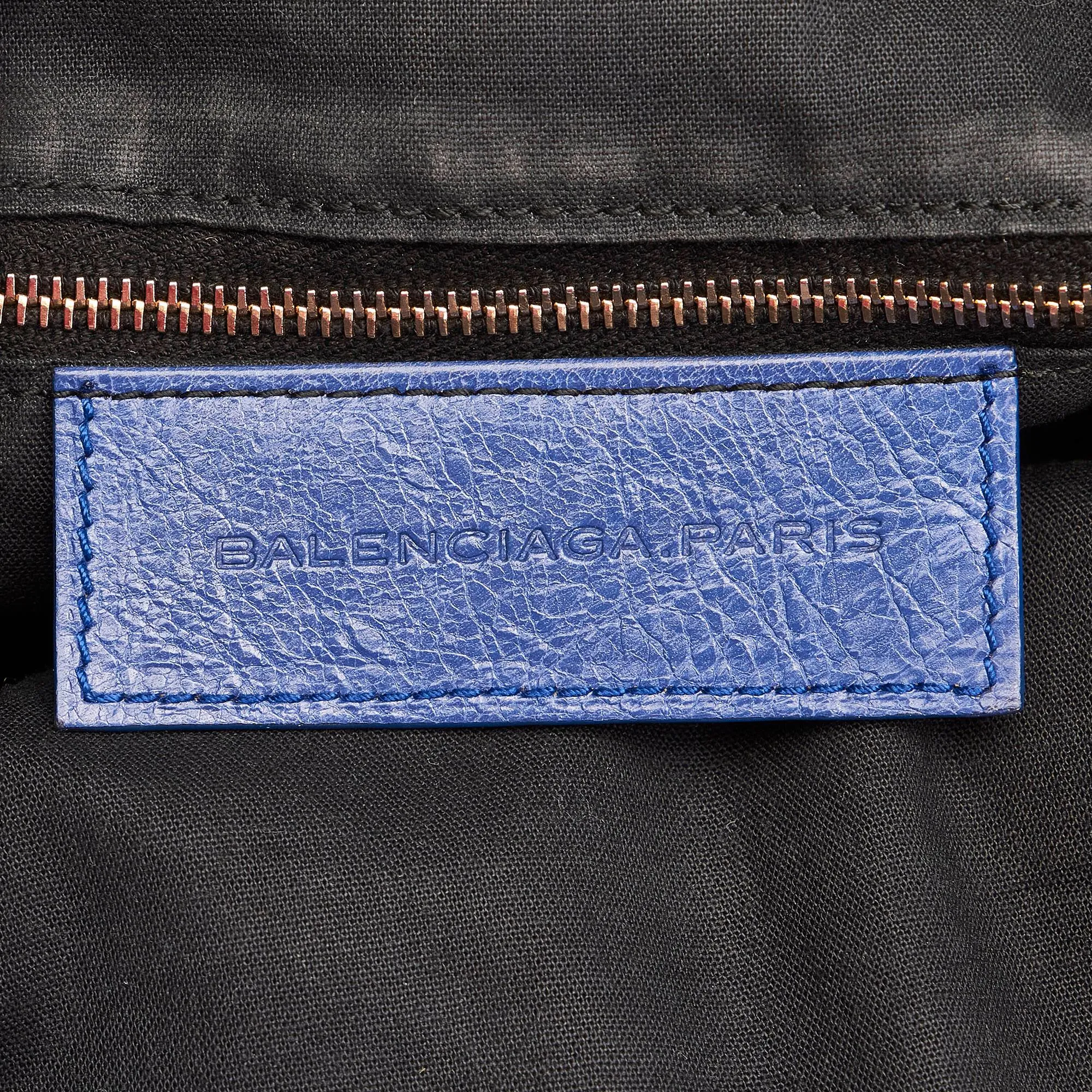 Balenciaga Motocross Classic Pompon Satchel