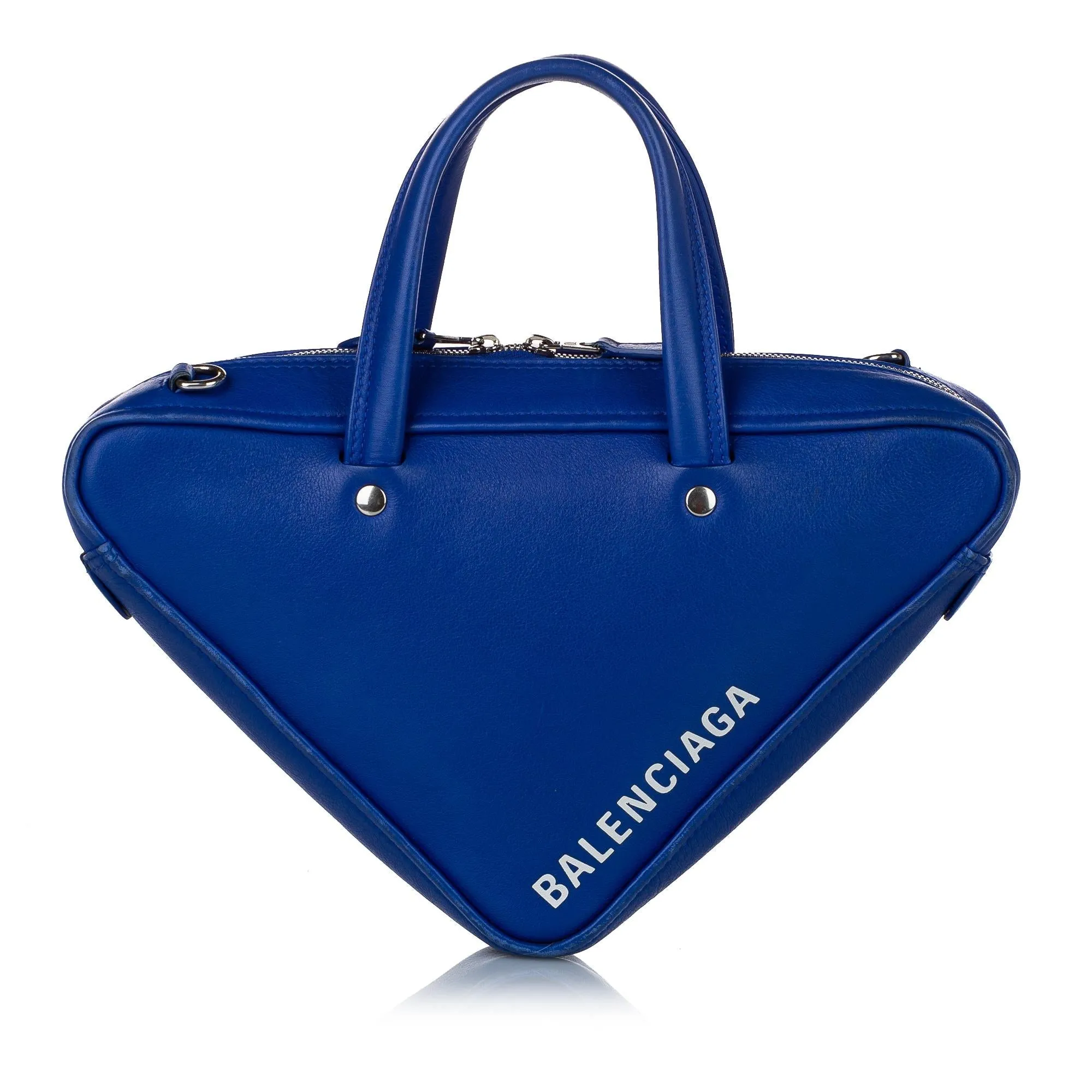 Balenciaga S Triangle Leather Duffle Bag