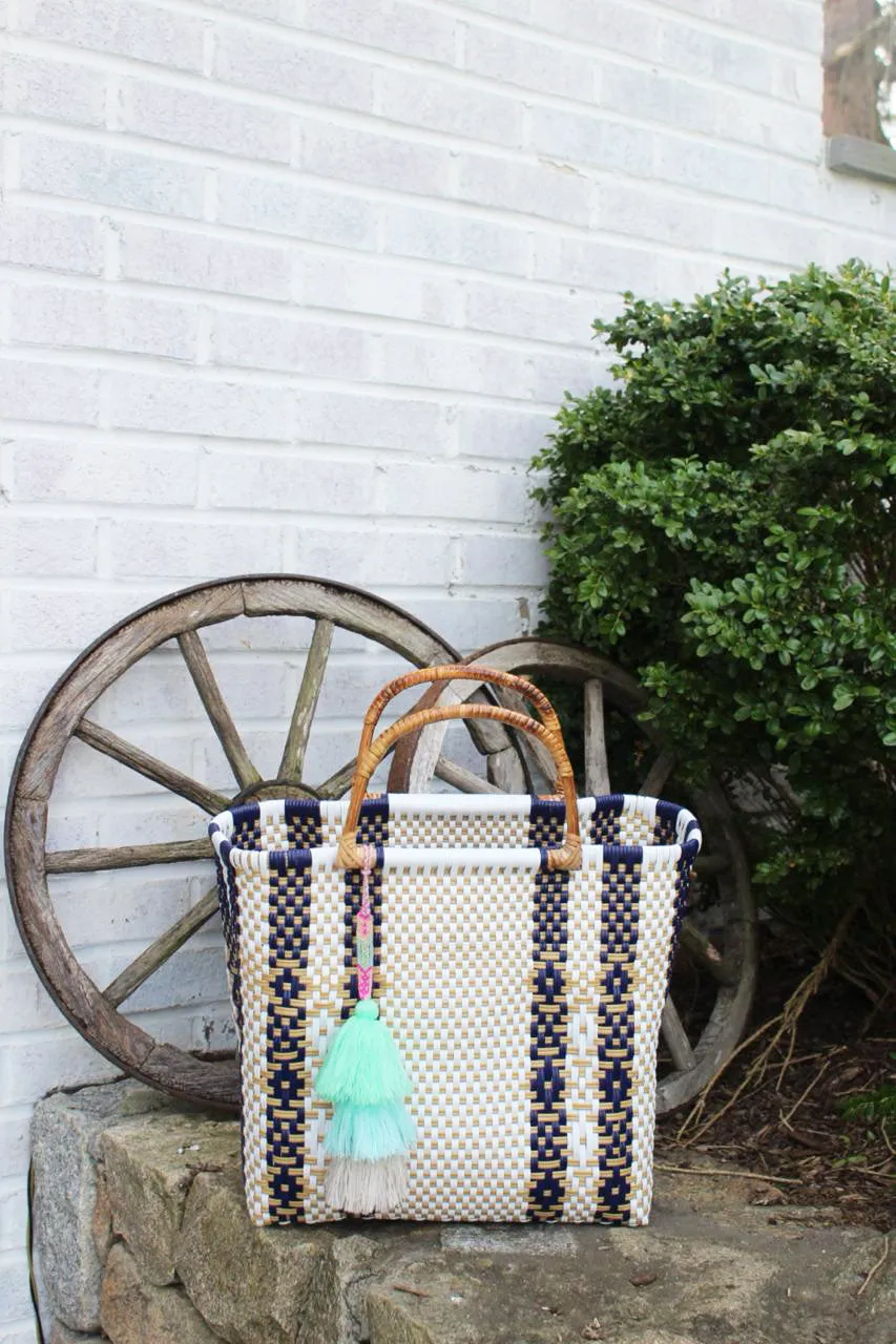 Bamboo Ocean Pearl Citron Tote