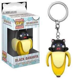 Bananya Pocket Pop! Keychain Black Bananya