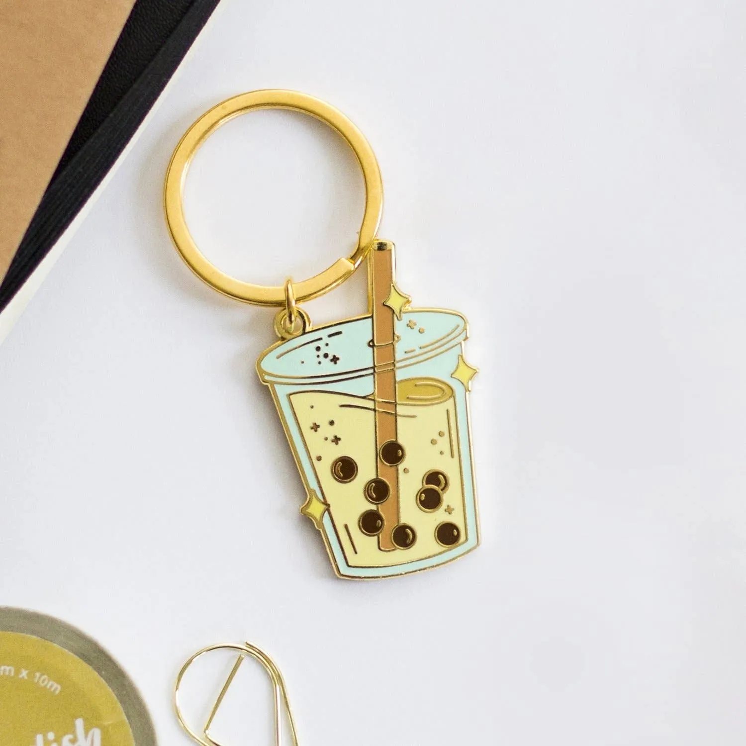 Boba Milk Tea Keychain