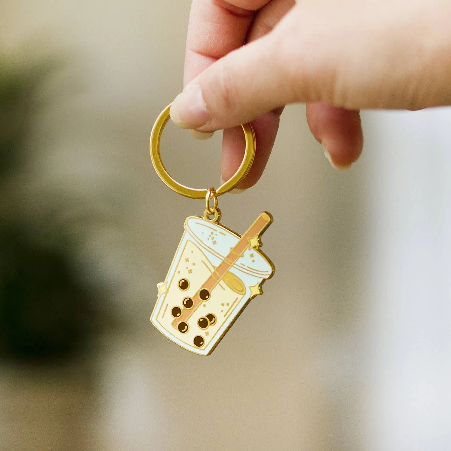 Boba Milk Tea Keychain