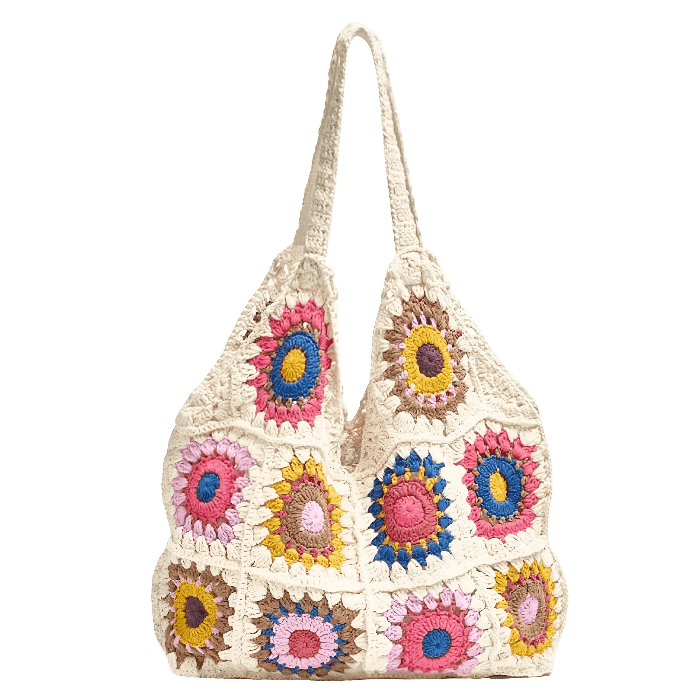 Braided Crochet Shoulder Bag