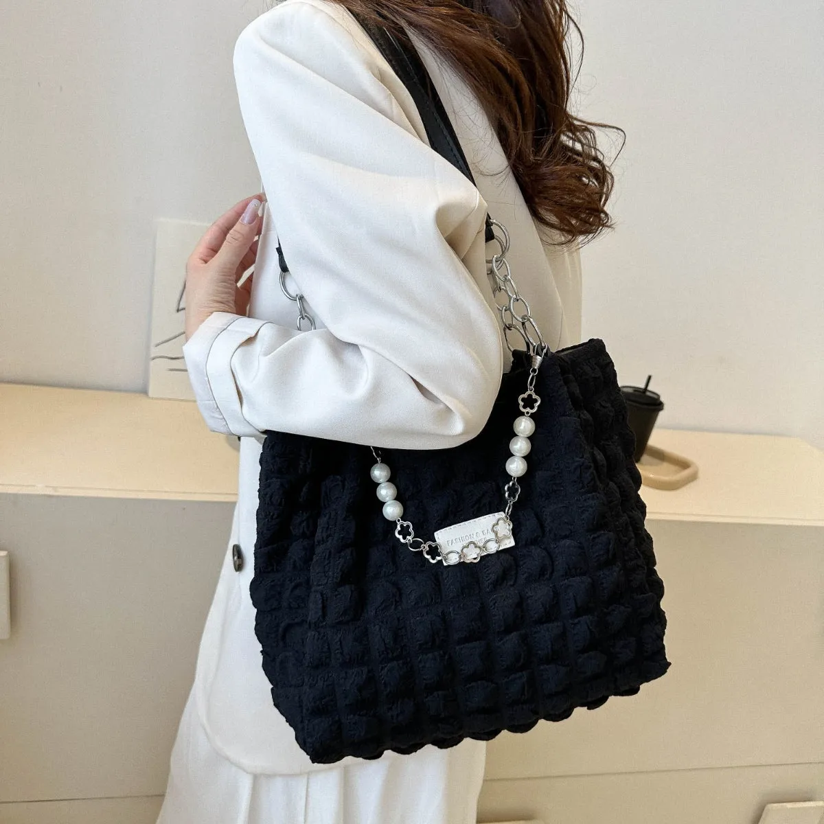 Bubble Textured Tote Bag