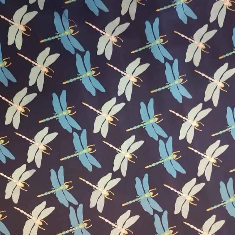 Butterfly Dance, Butterfly Fabric on Navy