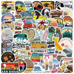 California Stickers Pack - Set of 50