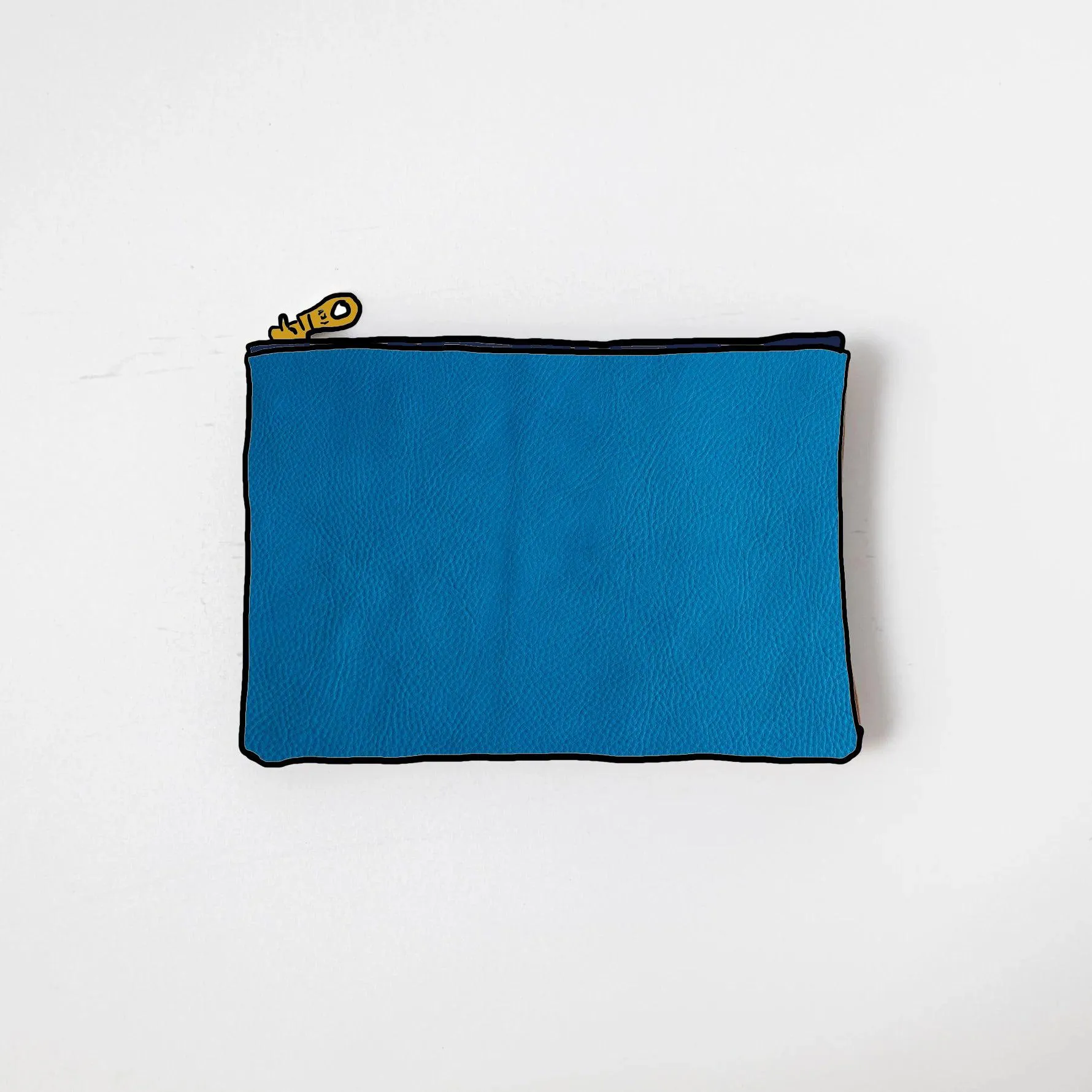 Cerulean Cypress Small Zip Pouch