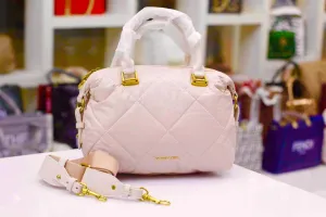 CHARLES & KEITH Women's Master Quality Handbag in Pink with Brand Accents