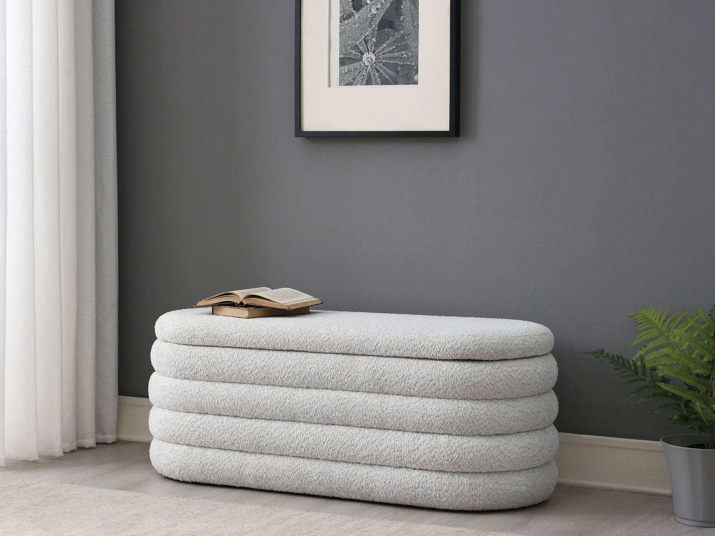 Cleo Storage Bench Ottoman