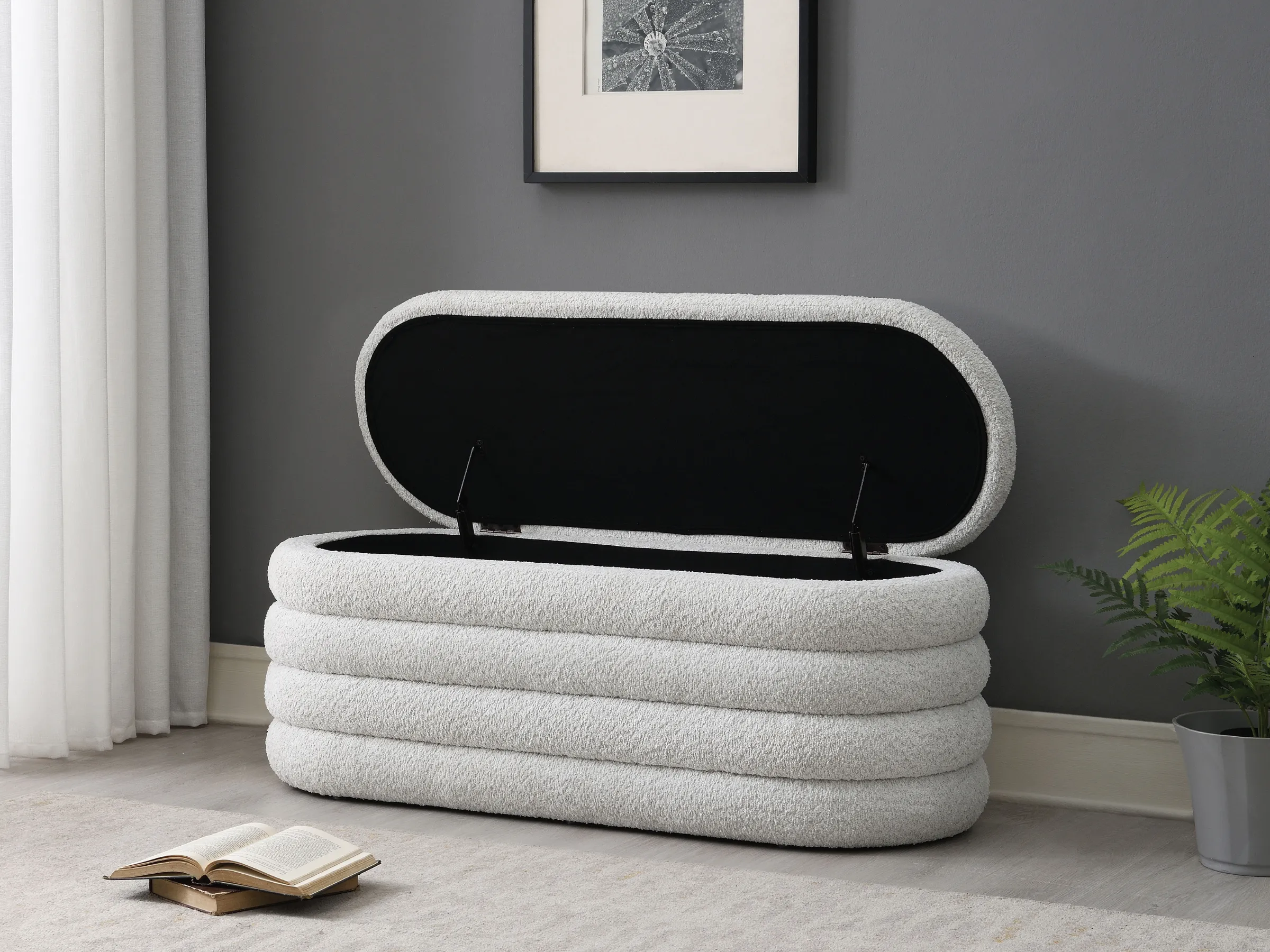 Cleo Storage Bench Ottoman