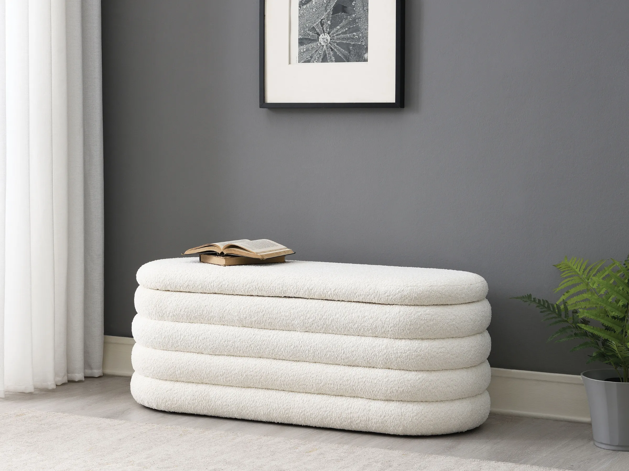 Cleo Storage Bench Ottoman