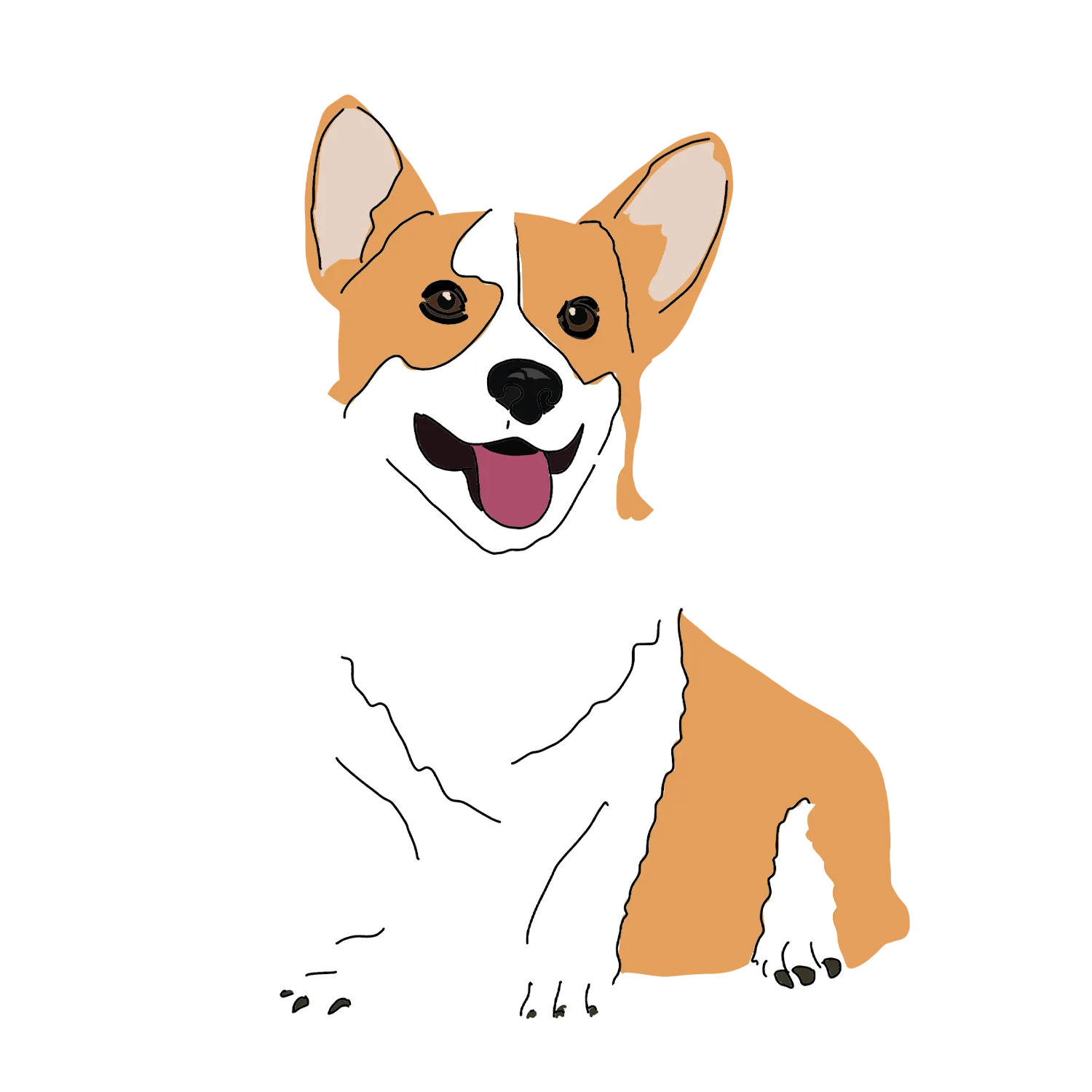 Corgi Sticker