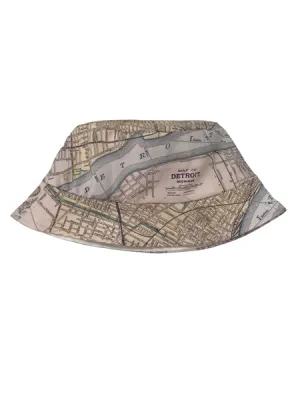 Detroit Map Baby Bucket Hat