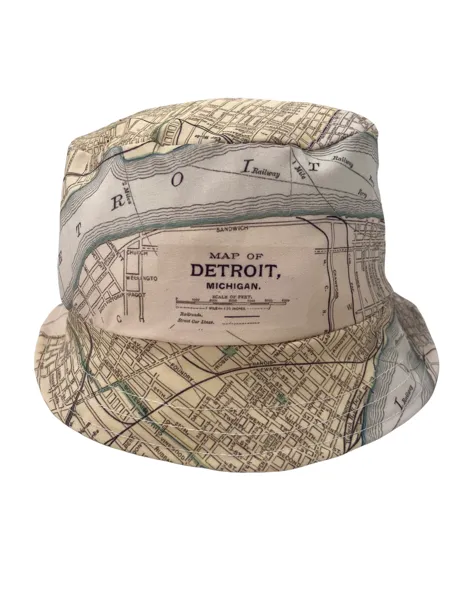 Detroit Map Baby Bucket Hat