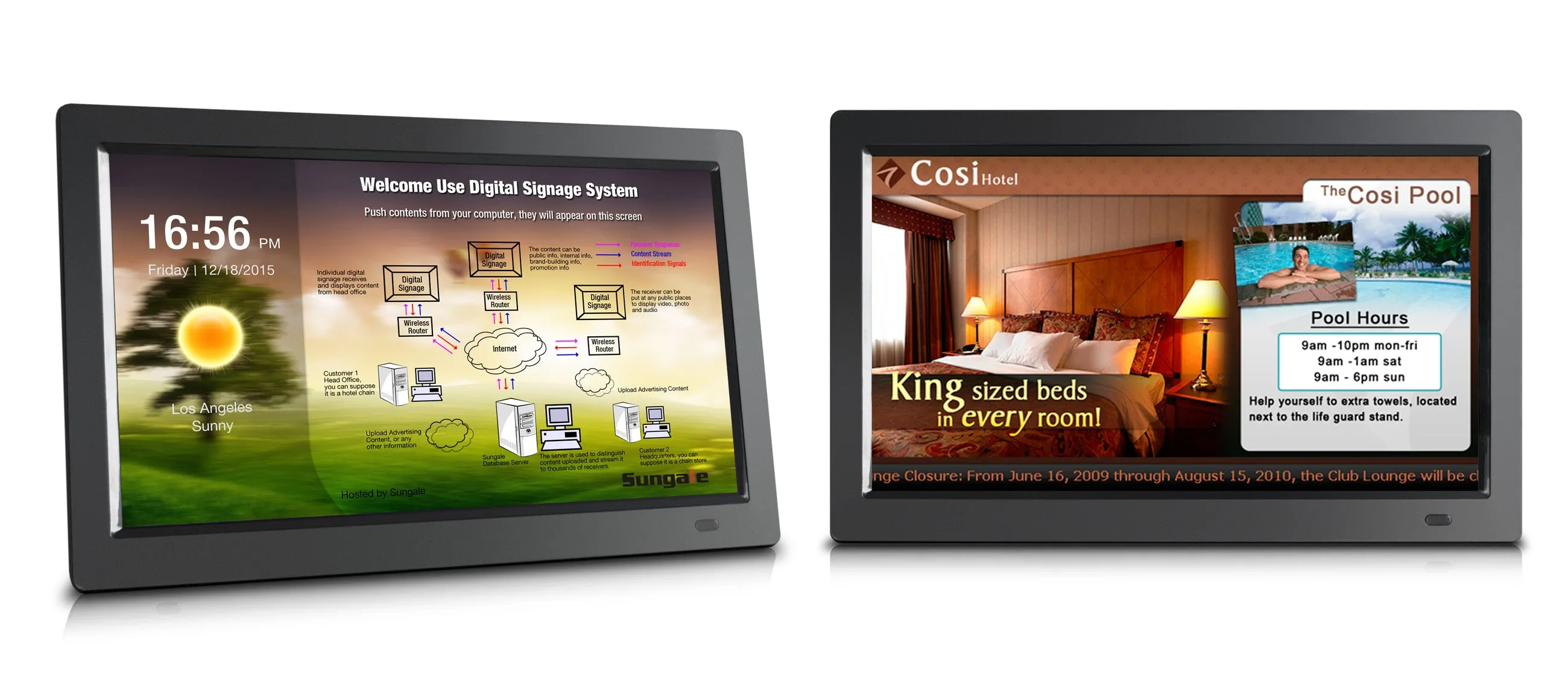 Digital Signage - Model: CPF1909 - 19" Screen - All-in-One Business Advertising & Messaging System