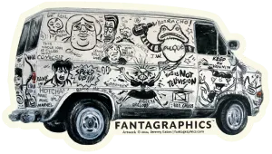 Fantagraphics Van Vinyl Sticker