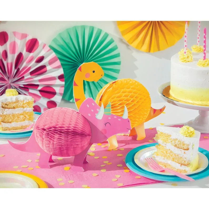 Girl Dinosaur Party Banner