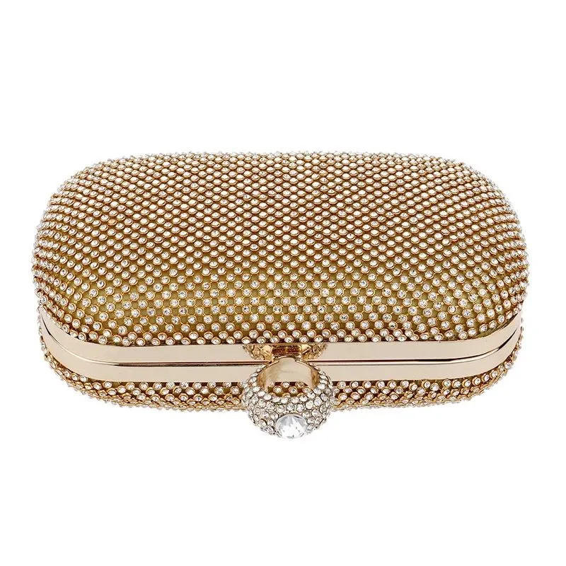 Golden Latest Stylo Bridal Clutch For Women 5002