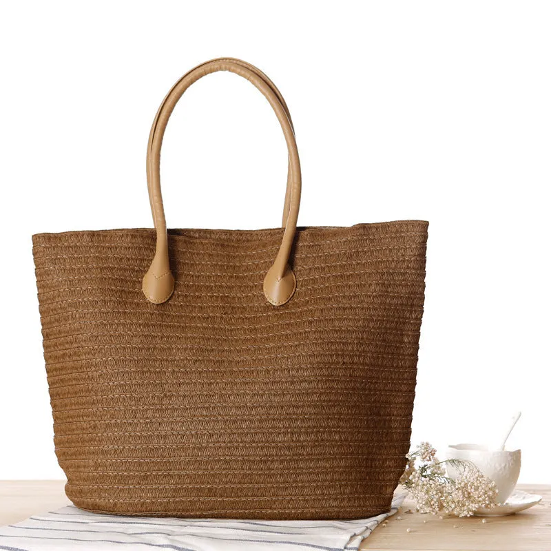 Handmade Round Straw Rattan Bag – Chic Summer Beach Crossbody