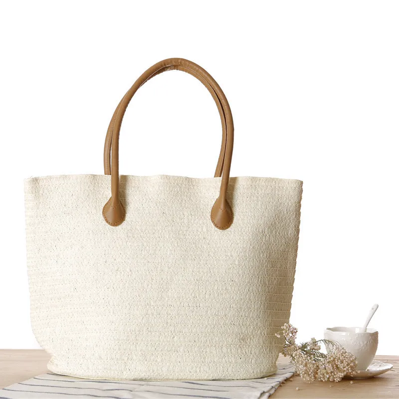 Handmade Round Straw Rattan Bag – Chic Summer Beach Crossbody