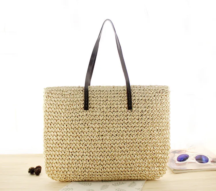 Handmade Round Straw Rattan Bag – Chic Summer Beach Crossbody