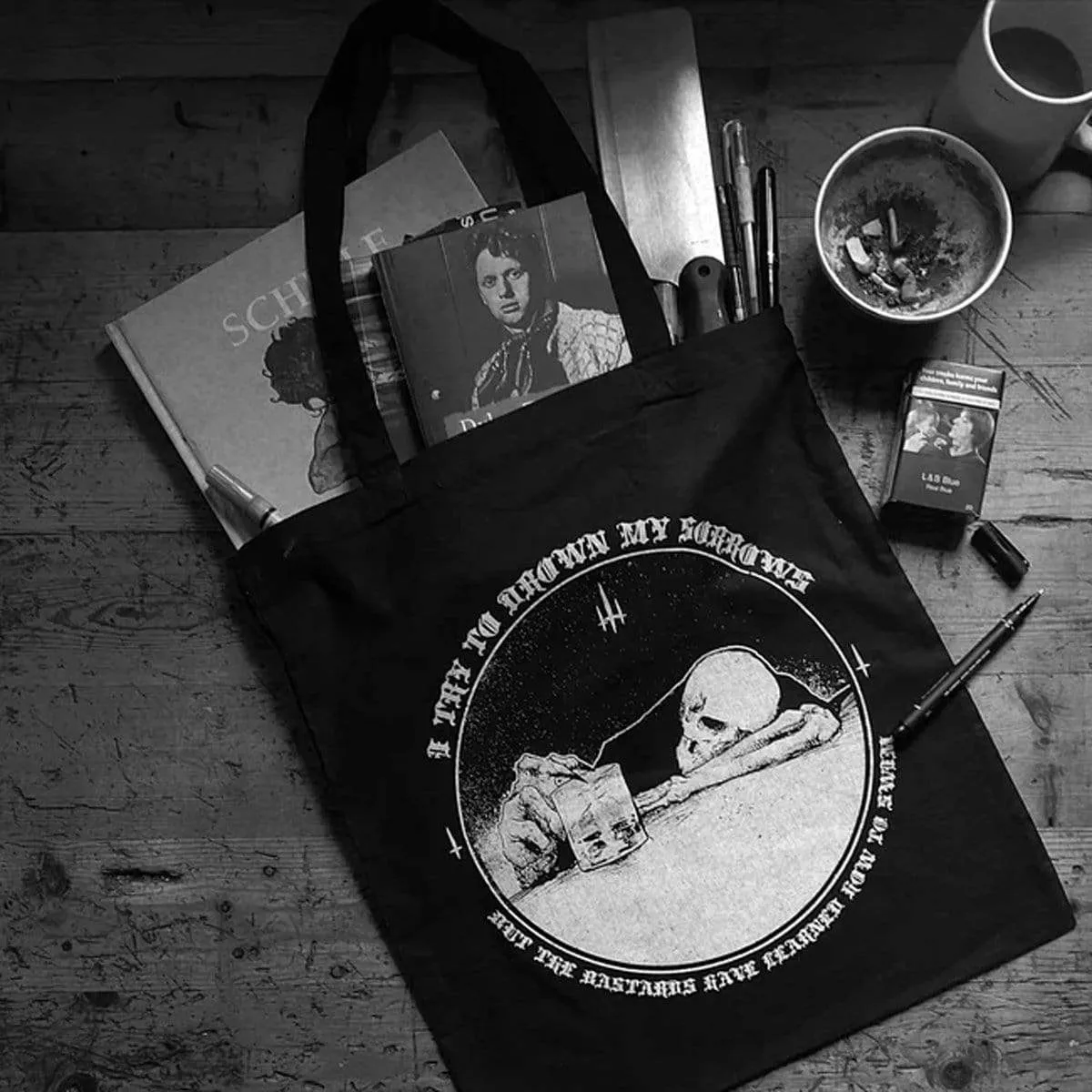 'I Tried to Drown My Sorrows' Tote Bag for Life by Godmachine