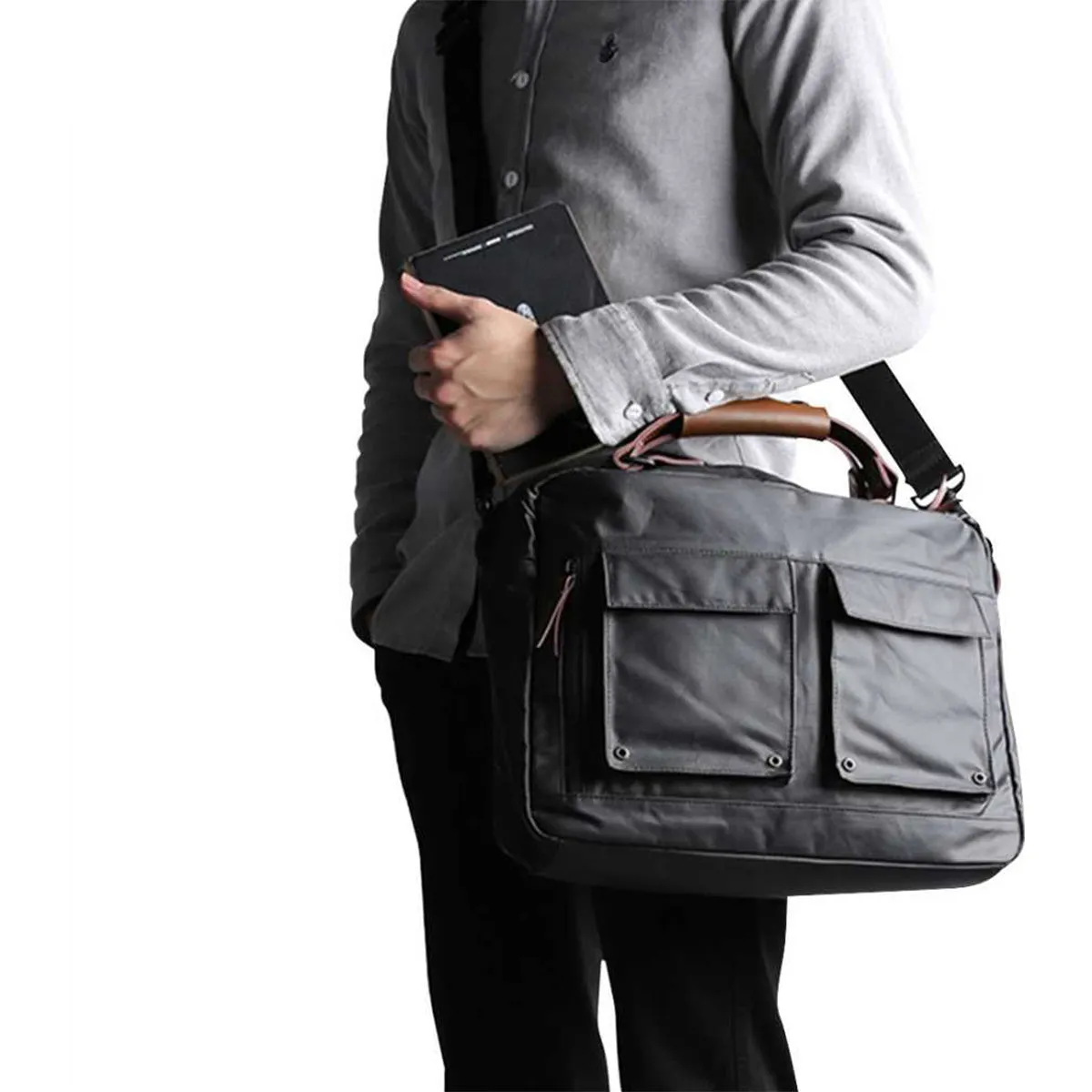 Impervious Laptop Messenger Bag - Black