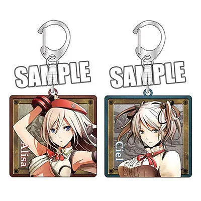 Keychain Alisa and Ciel Set of 2 God Eater 2 Stainless Steel Anime Keychain Broccoli [SOLD OUT]