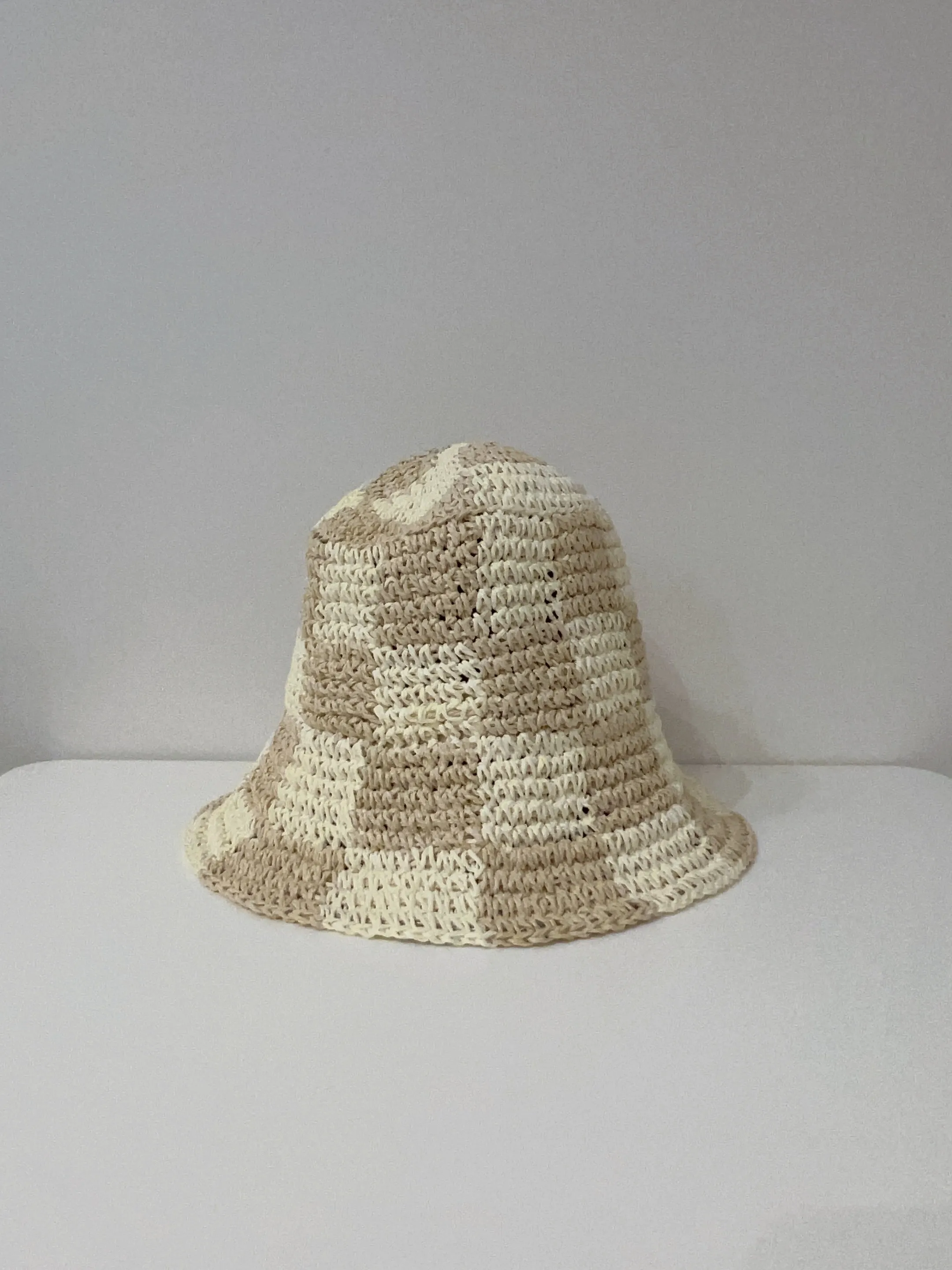 KOJE Checker straw hat