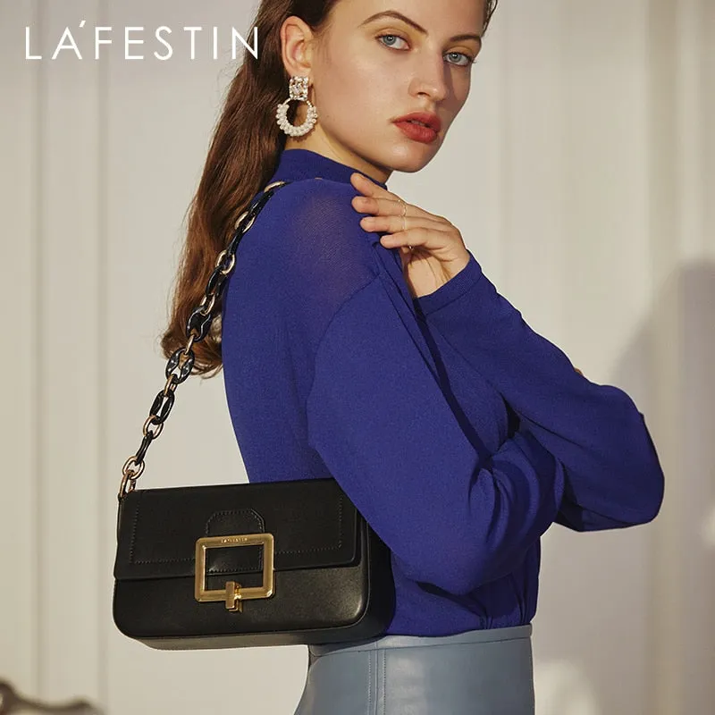 LA FESTIN 2022New Small CK Acrylic Chain Hand Carry Women Purse Shoulder Messenger Simple Square Bag Female Tide Luxury Designer