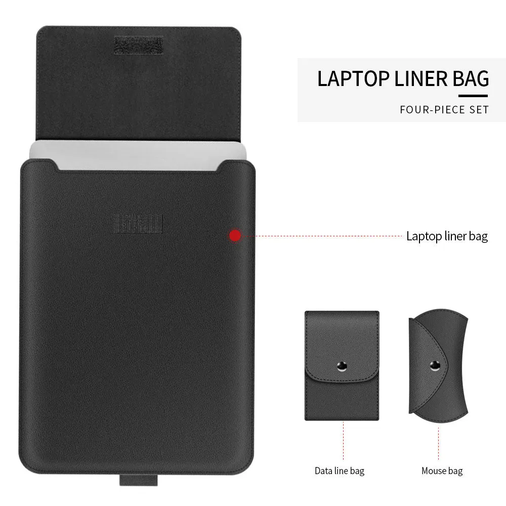 Foldable Laptop Sleeve with Convenient Stand Attachment